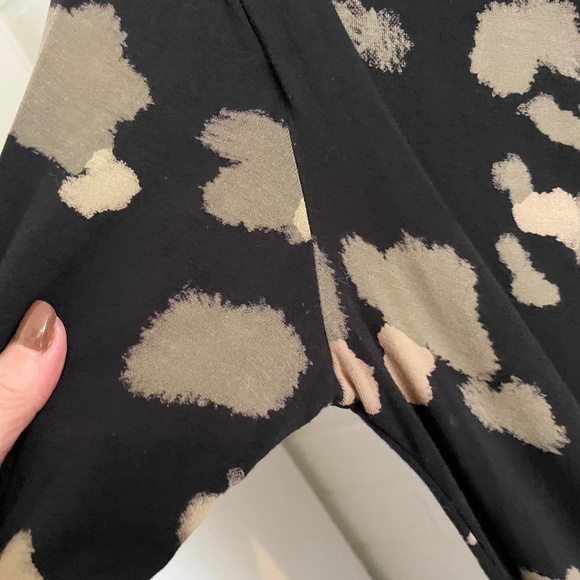 Anthropologie x Sandwich_ Draped dress Cowl neckline Abstract print tie dye sz M - Picture 8 of 12